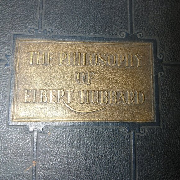 Elbert Hubbard The Philosophy Of Book Roycrofters 1930 Leather Bound Edition Har - Picture 9 of 14